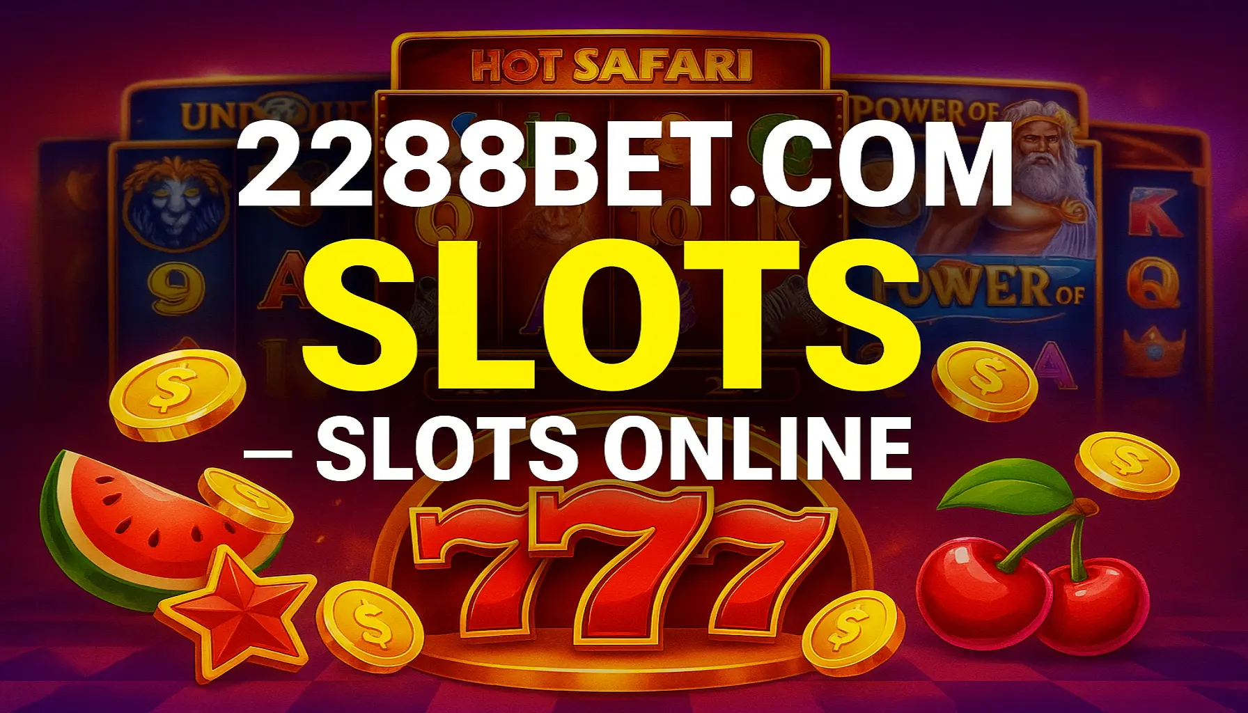 Explore o mundo das slot machines no 2288BET.COM Casino